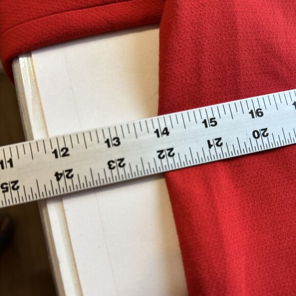 Womens Red Long Sleeve Top Shirt Blouse Large Banana Republic Boxy Career - Picture 5 of 8